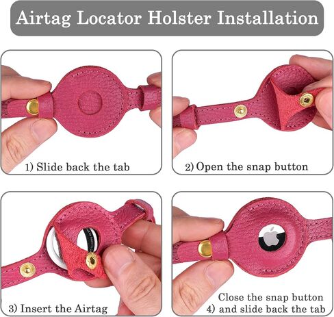 OOPSDOGGY Leather AirTag Cat Collar with Bell - Non Breakaway Kitten Collar with Apple Air Tag Holder - Lightweight GPS Pet Collars for Girl Boy Cats, Small Dogs, Puppies (Aquamarine) in Saudi Arabia