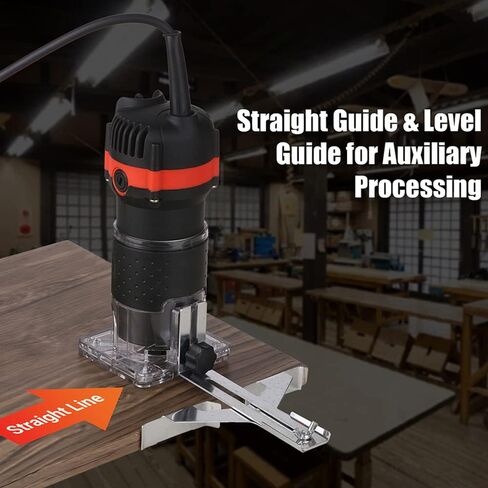 جهاز توجيه الخشب، أداة توجيه Weytoll 800W 30000r/min، جهاز توجيه النخيل، ماكينة تشذيب الخشب، جهاز توجيه مدمج، آلة تشذيب الشق لنجار الخشب مع 15 قطعة قواطع طحن 110 فولت in Kuwait