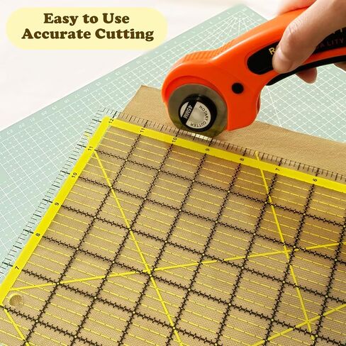 Xymoso 5 Pieces Acrylic Quilting Rulers,Square Sewing Rulers Fabric Cutting Ruler Quilting Templates Clear Mark for Quilting and Sewing in Kuwait