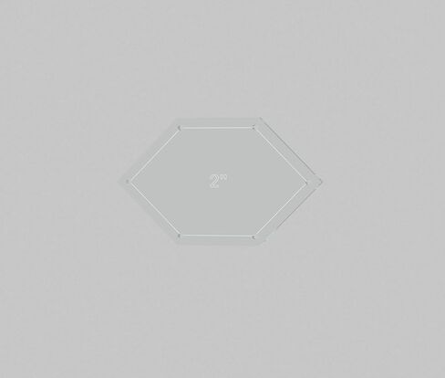 مجموعة قوالب خياطة اللحف المرقعة من الصلبان، 2 بوصة، 2.5 بوصة، 3 بوصة، 3.5 بوصة، 4 بوصة مع بدل التماس 1/4 بوصة in Kuwait