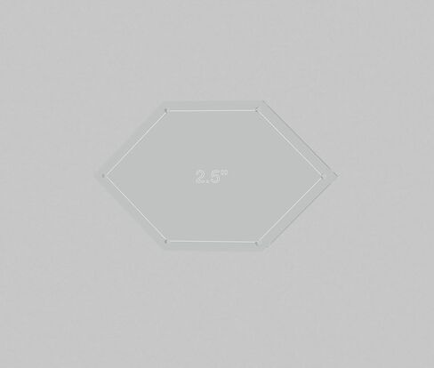 مجموعة قوالب خياطة اللحف المرقعة من الصلبان، 2 بوصة، 2.5 بوصة، 3 بوصة، 3.5 بوصة، 4 بوصة مع بدل التماس 1/4 بوصة in Kuwait