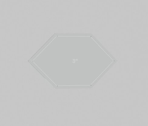 مجموعة قوالب خياطة اللحف المرقعة من الصلبان، 2 بوصة، 2.5 بوصة، 3 بوصة، 3.5 بوصة، 4 بوصة مع بدل التماس 1/4 بوصة in Kuwait