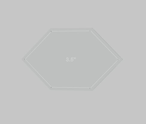 مجموعة قوالب خياطة اللحف المرقعة من الصلبان، 2 بوصة، 2.5 بوصة، 3 بوصة، 3.5 بوصة، 4 بوصة مع بدل التماس 1/4 بوصة in Kuwait