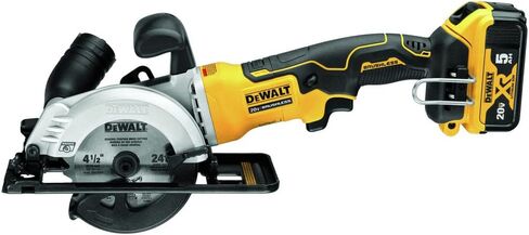 طقم منشار دائري DEWALT ATOMIC 20V MAX*، مقاس 4-1/2 بوصة (DCS571P1) in Saudi Arabia