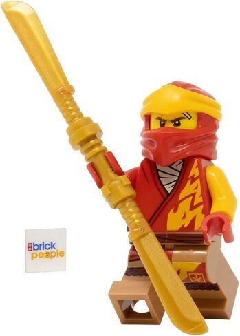 LEGO Ninajgo Core: Kai Minifigure with Dual Bladed Gold Sword in Saudi Arabia