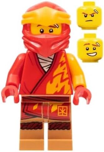 LEGO Ninajgo Core: Kai Minifigure with Dual Bladed Gold Sword in Saudi Arabia