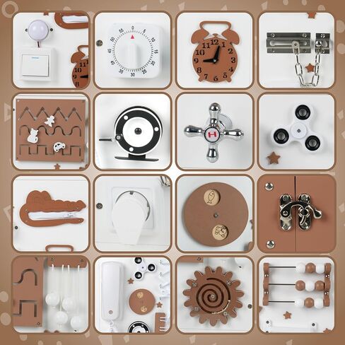 مكعب أنشطة خشبي من بامبيبو للأطفال - كبير جدًا، لوح مونتيسوري مُجمَّع مسبقًا للأطفال الصغار مع 26 نشاطًا حسيًا | لوحة أطفال مشغولة بمساحة تخزين | مكعب أنشطة للأطفال بعمر 3 سنوات فما فوق in Kuwait