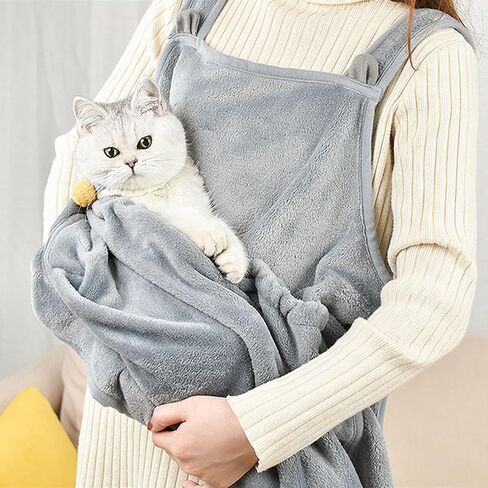 Adjustable Cat Apron Carrier, Pet Carrier Sleeping Bag, Cat Carrier Pouch Pet Sling Carrier for Small Sized Animals in Saudi Arabia