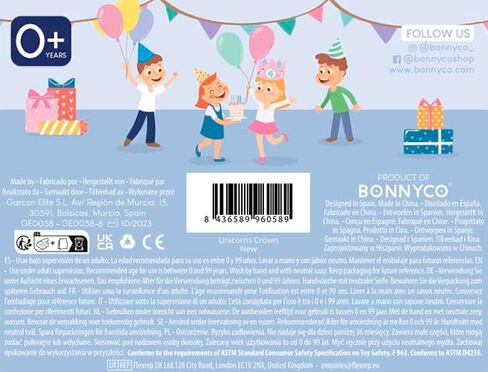 تاج عيد ميلاد يونيكورن بأرقام قابلة للتبديل من 0 إلى 9 وأشكال ذات طابع خاص - BONNYCO | هدايا عيد الميلاد الأول للفتيات، قبعة عيد الميلاد، فتاة تاج عيد الميلاد الأول | تاج يونيكورن للبنات، كرنفال in Kuwait