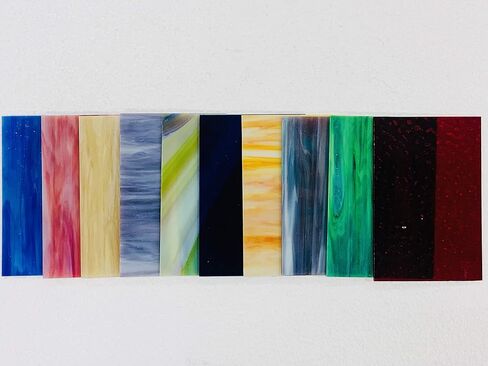 10 أوراق من أوراق Spectrum & Wissmach (4 × 6 بوصات) لأعمال الزجاج الملون والفسيفساء من Crafter’s Best in Kuwait