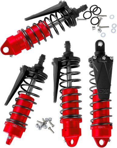 RC Shocks Absorber Upgreades Part for 1/10 Slash 4WD,Stampede 4WD,Rustler 4WD,Alloy Aluminum Front Rear Shocks Hops Up,Navy Blue in Kuwait