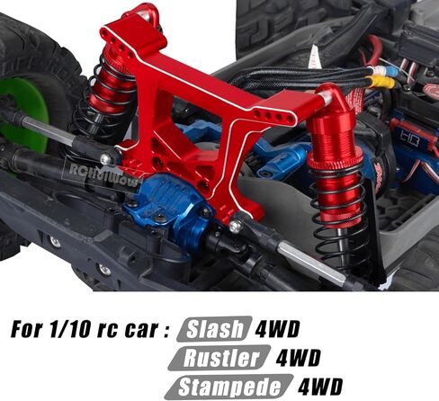 RC Shocks Absorber Upgreades Part for 1/10 Slash 4WD,Stampede 4WD,Rustler 4WD,Alloy Aluminum Front Rear Shocks Hops Up,Navy Blue in Kuwait