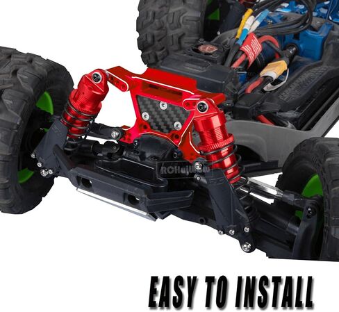 RC Shocks Absorber Upgreades Part for 1/10 Slash 4WD,Stampede 4WD,Rustler 4WD,Alloy Aluminum Front Rear Shocks Hops Up,Navy Blue in Kuwait