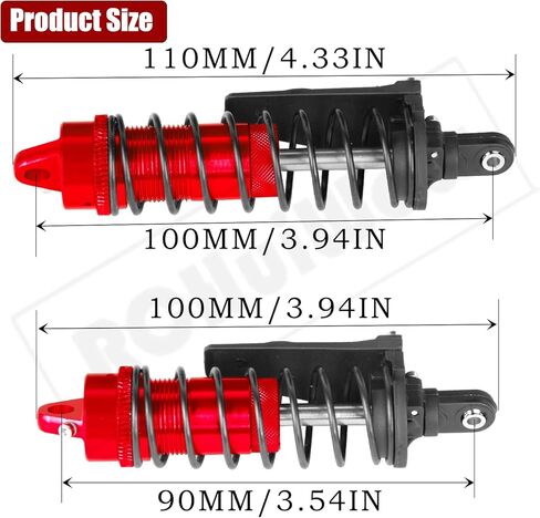 RC Shocks Absorber Upgreades Part for 1/10 Slash 4WD,Stampede 4WD,Rustler 4WD,Alloy Aluminum Front Rear Shocks Hops Up,Navy Blue in Kuwait
