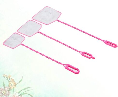 POPETPOP 3pcs Aquarium Fish Net Fishing Nets Fish Landing Net for Aquarium Fish Tank Lakes Ponds Saltwater (Pink 4/5 /6 Inch Style) in Saudi Arabia