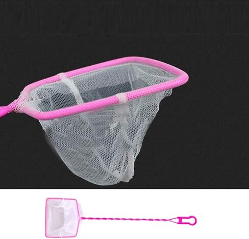 POPETPOP 3pcs Aquarium Fish Net Fishing Nets Fish Landing Net for Aquarium Fish Tank Lakes Ponds Saltwater (Pink 4/5 /6 Inch Style) in Saudi Arabia