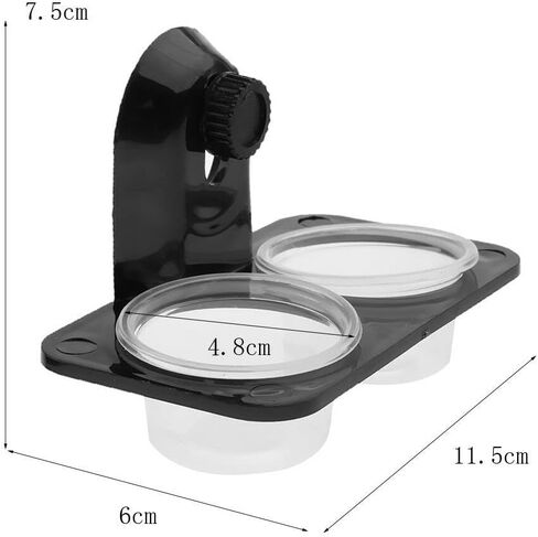 ABS Food Water Tank Dish Bowl Feeding Terrarium Pot Reptile Amphibian Gecko for Reptiles Food and Water Feeding Amphibians Lizards,Spiders,Snake,Frogs and Other Small Animal Pets in Saudi Arabia