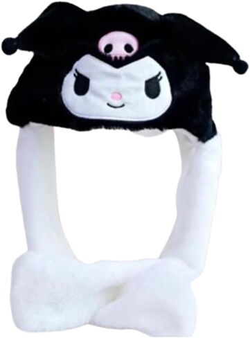 Kawaii الأذن تتحرك القفز قبعة الاطفال الكبار عيد الميلاد حفلة عطلة قبعة أفخم القبعات لطيف الأرنب الأذن رفرف قبعة للأطفال الكبار الجدة قبعات الحفلات in Saudi Arabia