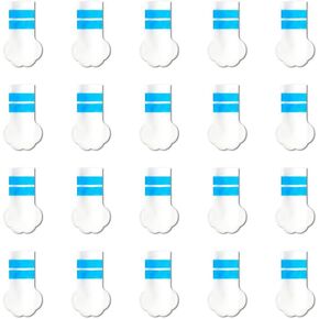 Furry Fun Market. Pet Shoe Cover. 20 Pcs Pet Shoes with Adjustable Self-Adhesive Bandage, Dog Disposable Foot Covers for Outdoor & Indoor Walking (S)