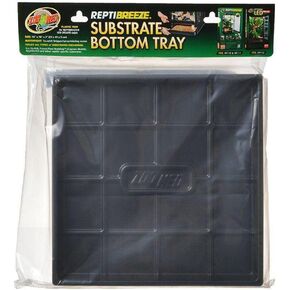 Zoo Med Substrate Bottom Tray for ReptiBreeze - 16" x 16",Black