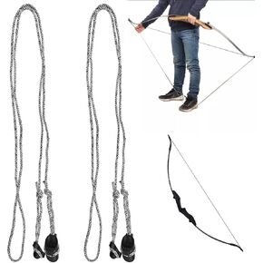 2 Pack Archery Stringer, Bow Stringer Archery Bow String Tool, String Tool for Recurve Bow, Bow Limbsaver Stringer, for Recurve Bow Longbow Horse Bow