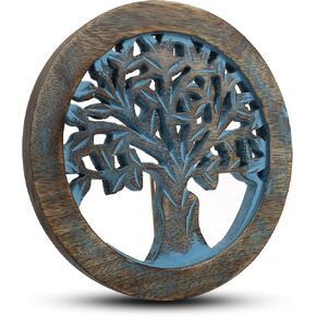 Handmade Wooden Trivet For Hot Dishes Plates & Pots Holder Hot Pad For Kitchen & Dining Table Decor Cookware Heat Resistant Rustic Decorative Carvings Tabletop Home & Dining Table Essentials (Antique)