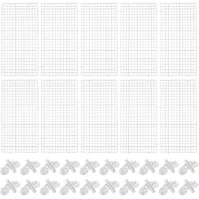Create idea 10pcs Aquarium Divider Isolation Board Partition Pane Separator Tansparent Mixed Breeding to Keep Different Fish from The Fight 20pcs Sucker Clips