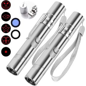 TBTeek Cat Toys Rechargeable, Cat Toys for Indoor Cats,7 Adjustable Lights&Pattern Interactive Cat Toy,Portable Funny Kitten Toy for Training Play Exercise（2 Pack ） in Kuwait