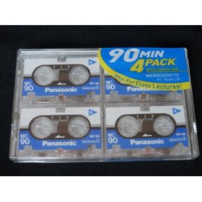 Panasonic 90min 4 Pack Microcassette tape