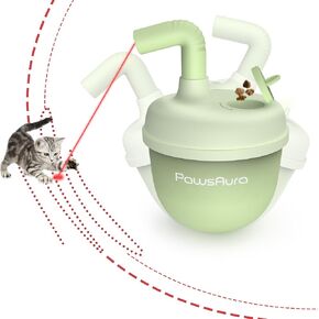 Cat Laser Toy,Cat Laser Toy Automatic Rechargeability,360° Rotation Out of Real Randomized Trajectory Motion,3 Modes Interactive Laser Toy for Cats for Bored Indoor Adult Cat Kittens (Green)