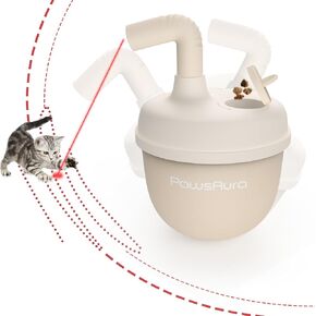 Cat Laser Toy,Cat Laser Toy Automatic Rechargeability,360° Rotation Out of Real Randomized Trajectory Motion,3 Modes Interactive Laser Toy for Cats for Bored Indoor Adult Cat Kittens (Green)