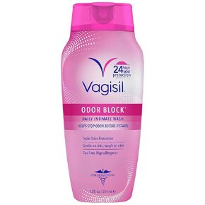 Vagisil Feminine Wash for Intimate Area Hygiene, Odor Block, Gynecologist Tested, Hypoallergenic, 12 oz, (Pack of 3)