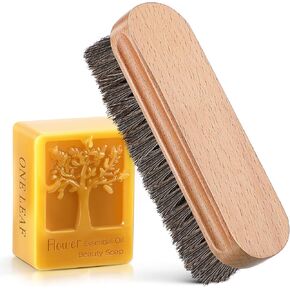 Saillong Football Prep Kit for Improved Football Grip Brush and Wax Kit for Leather Football Conditioning Kit Football Mud Kit for Training Game Footballs Accessories for Youth Adult (Brown Bristles)
