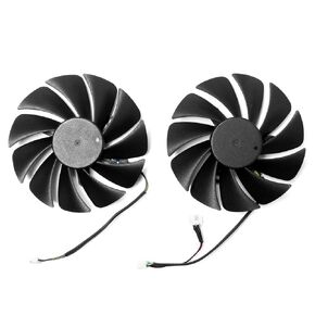 Replacement PLA09215B12H Graphics Card Cooling Fan Video Card Cooler Fan for Lenovo/Dell RTX 3060 3070 3080 3090 Repair Part (Left + Right)