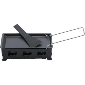 ViaGasaFamido Bakeware Stove Set Non-Stick Pan Portable Carbon Steel Grilling Tool Household Kitchen Grilling Tool Candle Light Cheese Pot with Foldable Handle