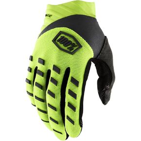 100% Airmatic Gloves Large Flo Yellow/Black