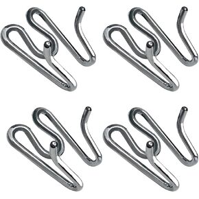 Dog Training Collar Extra Links Apply for All Brands Dog Collar (4 Pack) (Silver, 3.2mm)