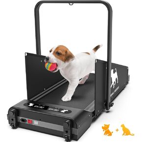 Dog Treadmill for Small Dogs,2.5 Hp Foldable Dog Treadmill for Medium Dogs,Doggy Running Machine,2 in 1 Dog Pacer Treadmill Pad for Home,220lbs Weight Capacity