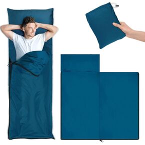 Sleeping Bag Liner, 86.6 * 35.5 inch Hotel Sleeping Sack for Adults,Ultralight Travel Sheet & Adult Sleep Sack, Camping Sheets Travel Sleep Sack for Backpacking