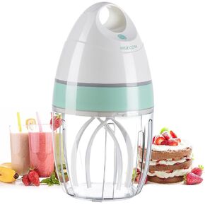 MIGECON Stand Mixer Electric Kitchen Mixer, Electric Egg Beater, Shampoo & dogs Body Wash Foam Whipper, One-touch operation to prevent spills (Dark Grey)