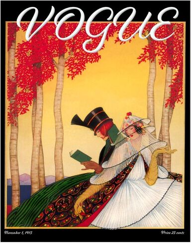 Vogue 1915 Beautifully Restored Cover Art Print - 11x14 Unframed Photo Art - Gift for those passionate about Fashion or Vintage Wall Art. For Dorm Room, Bedroom, Party Cave - Decor Poster Under $20 in Saudi Arabia