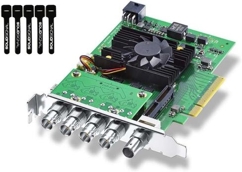 بطاقة التقاط وتشغيل Blackmagic Design DeckLink 8K Pro PCIe | ما يصل إلى 8Kp60 | 4 قنوات 12G-SDI | تتضمن روابط كابلات SolidSignal | موزع معتمد | BDLKHCPRO8K12G in Kuwait