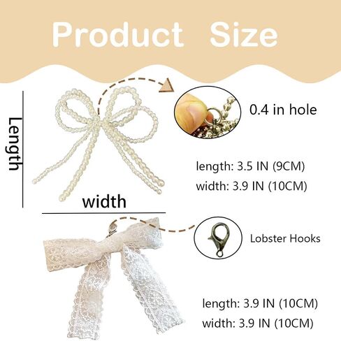 Pearls Bow knot Shoe Charms for Sneakers Shoe Lace Charms Decorations Elegant Pearl Beaded Chain for Women Cute DIY Shoe Accessories for Wedding Gift (white) in Saudi Arabia