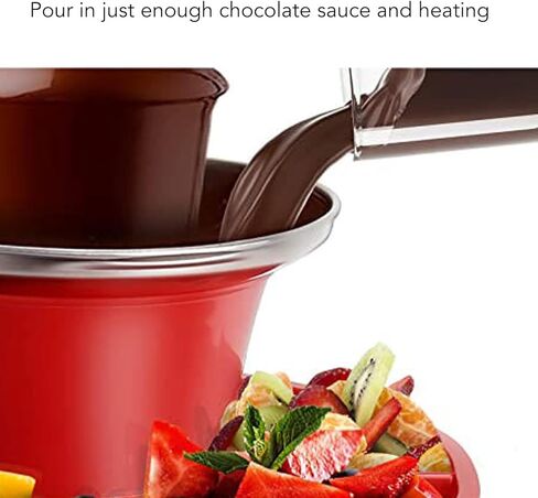Chocolate Fountain Machine, 3 Tiers Mini Electric Melting Machine with Detachable Serving Tray for Parties, Wedding, Chocolate, Cheese, BBQ Sauce, Ranch, Liqueurs in Saudi Arabia