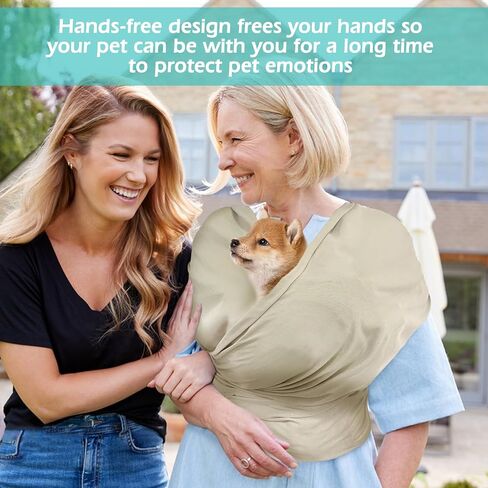 PINVNBY Dog Sling Carrier, Adjustable Hands Free Puppy Pouch Front Cat Sling Carrier Adjustable Shoulder Small Animals Sling for Small Dogs Pet Carrier Bag for Outdoor in Saudi Arabia