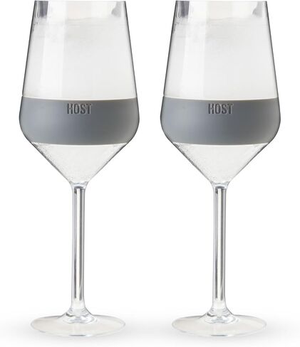 Host Wine Freeze Stemmed Wine Glasses, 6.5oz Set of 4 Cooling Cups, Mother's Day Gifts, Gifts for Wife, Mom Birthday Gifts, Gifts for Women, Tinted in Saudi Arabia