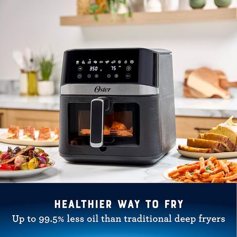 Oster Air Fryer, 6 Quart Digital Air Fryer, Large Air Fryer with Window in Kuwait