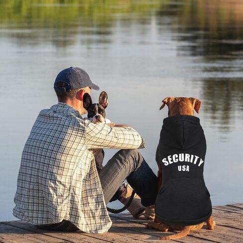 Dog Sweater Large Size Dog Security Dog Hoodie Warm Cozy Brushed Fleece Interior Dog Clothes Dog Sweatshirt with Pocket Dog Hoodie for Large Dogs(XXL) in Saudi Arabia