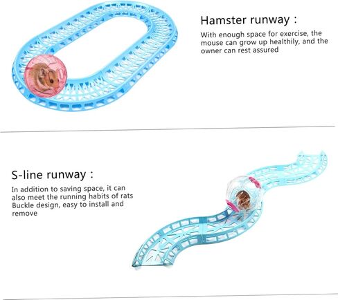 Milisten Hamster Hamster Track Toy Small Pet Supplies Hamster Toys Small Animal Supplies Jumping Ball Track Hamster Exercise Track Hamster Exercise Toy Small Animal Track for Hamster in Saudi Arabia
