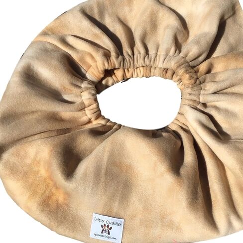 Critter Cuddler Small Animal Carrier and Bonding Pouch Anti-Anxiety Interactive Play Exercise Ring Therapeutic for Pet & Handler Small Dog Cat Hedgehog Puppy Travel Sling - Made in USA (Bugaboo) in Saudi Arabia